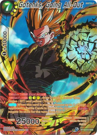 Gotenks, Going All-Out (SPR) (BT10-110) [Rise of the Unison Warrior 2nd Edition] | Odin's Place