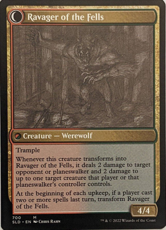 Huntmaster of the Fells // Ravager of the Fells (Sketch) [Secret Lair Drop Promos] | Odin's Place