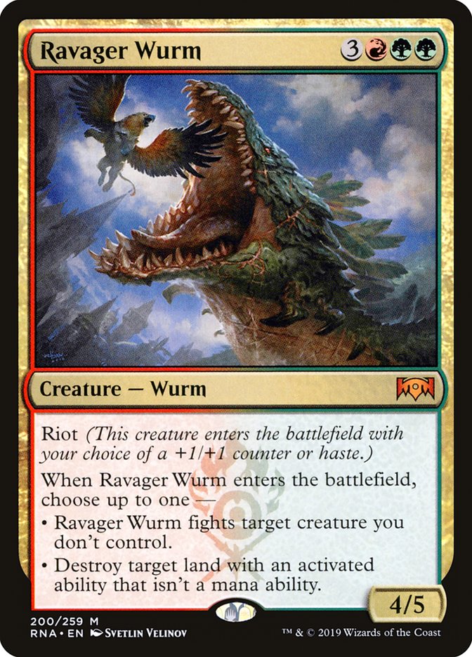 Ravager Wurm (200) [Ravnica Allegiance] | Odin's Place
