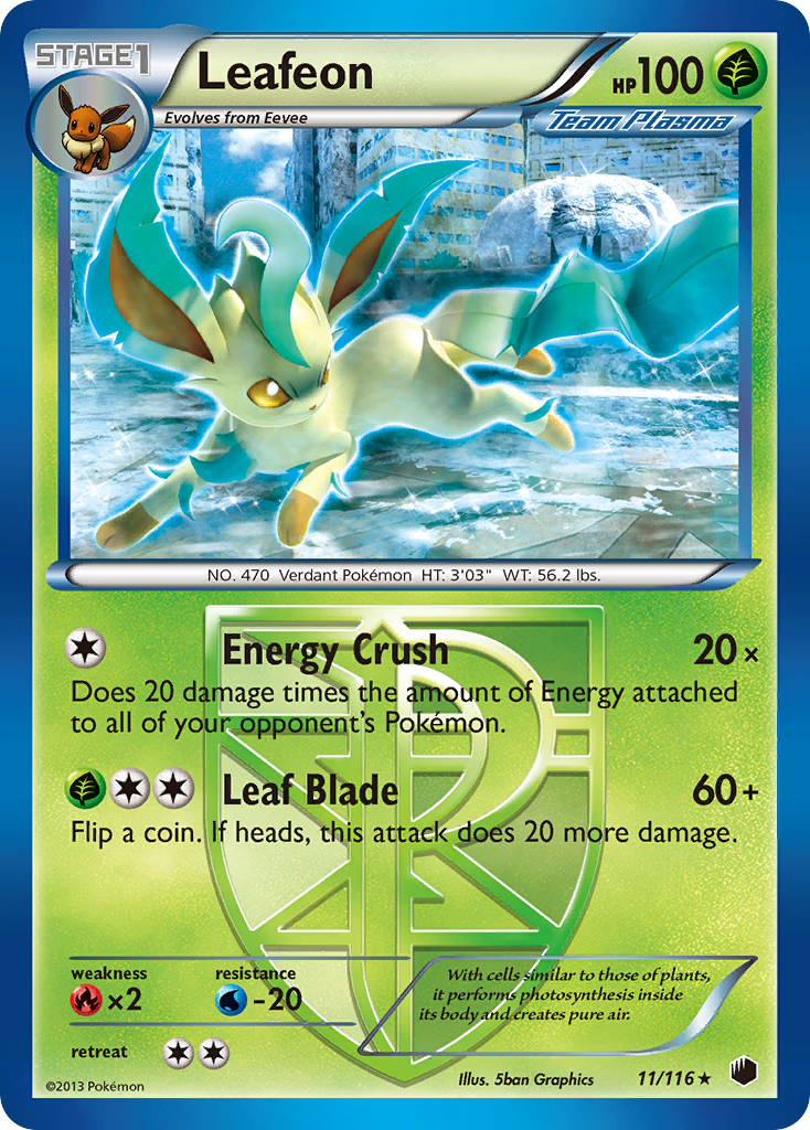 Leafeon (11/116) [Black & White: Plasma Freeze] | Odin's Place