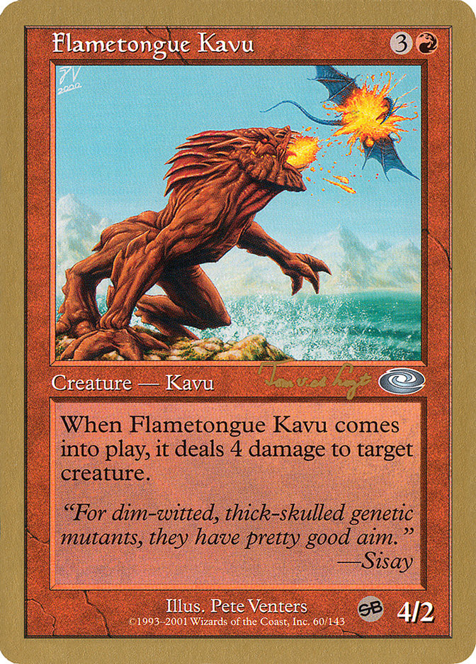 Flametongue Kavu (Tom van de Logt) (SB) [World Championship Decks 2001] | Odin's Place