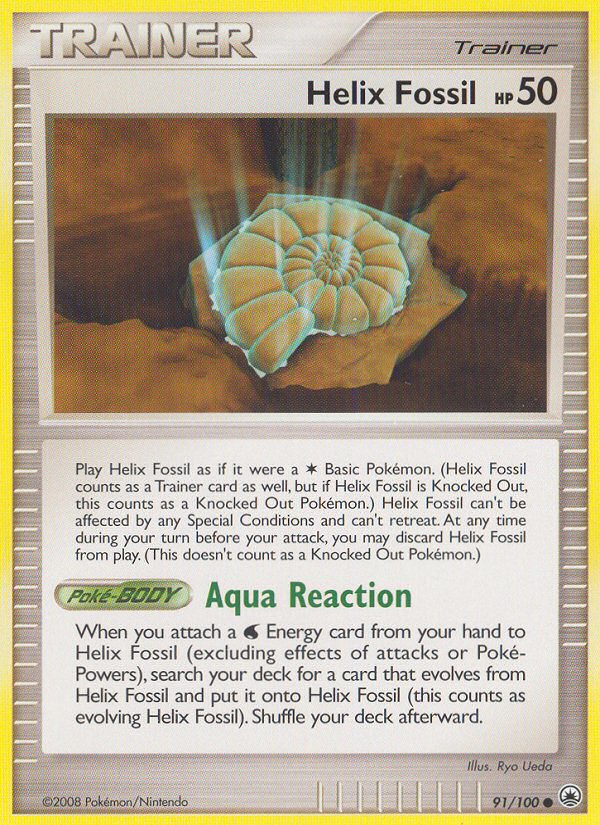 Helix Fossil (91/100) [Diamond & Pearl: Majestic Dawn] | Odin's Place