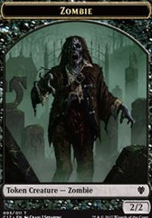 Zombie // Gold Double-Sided Token [Commander 2017 Tokens] | Odin's Place
