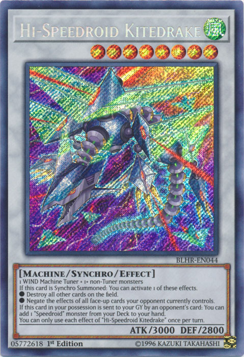 Hi-Speedroid Kitedrake [BLHR-EN044] Secret Rare | Odin's Place