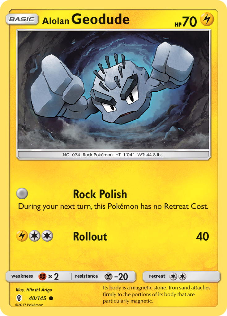 Alolan Geodude (40/145) [Sun & Moon: Guardians Rising] | Odin's Place