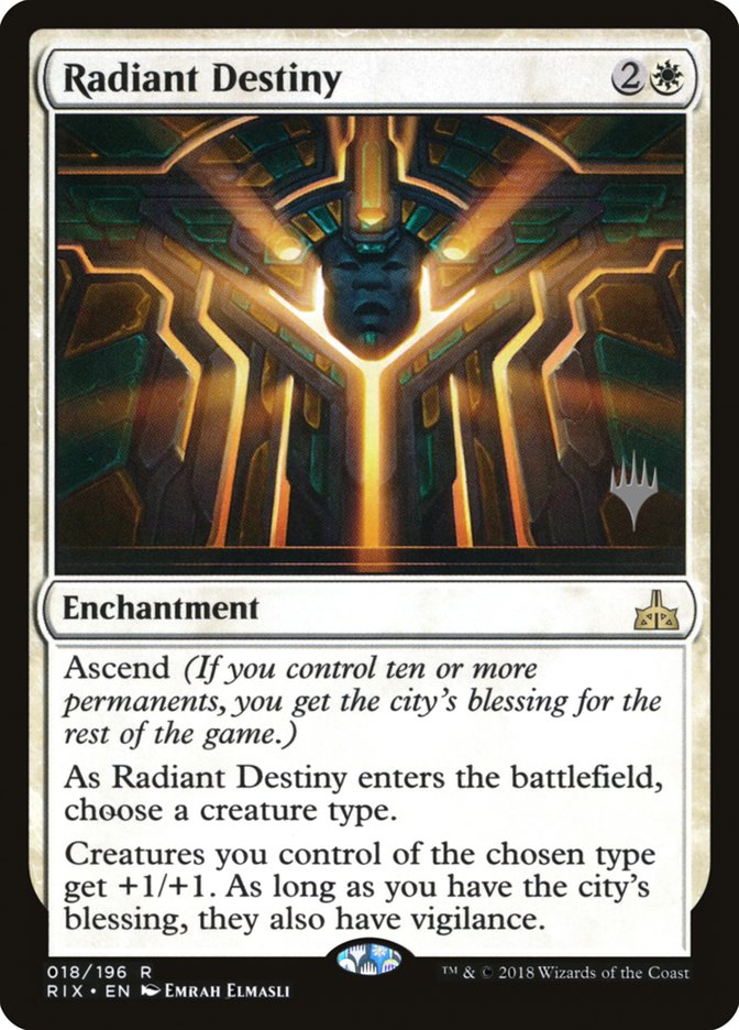 Radiant Destiny (Promo Pack) [Rivals of Ixalan Promos] | Odin's Place