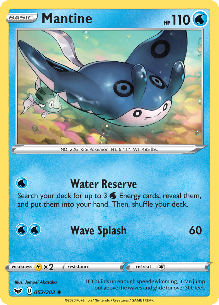 Mantine (052/202) [Sword & Shield: Base Set] | Odin's Place