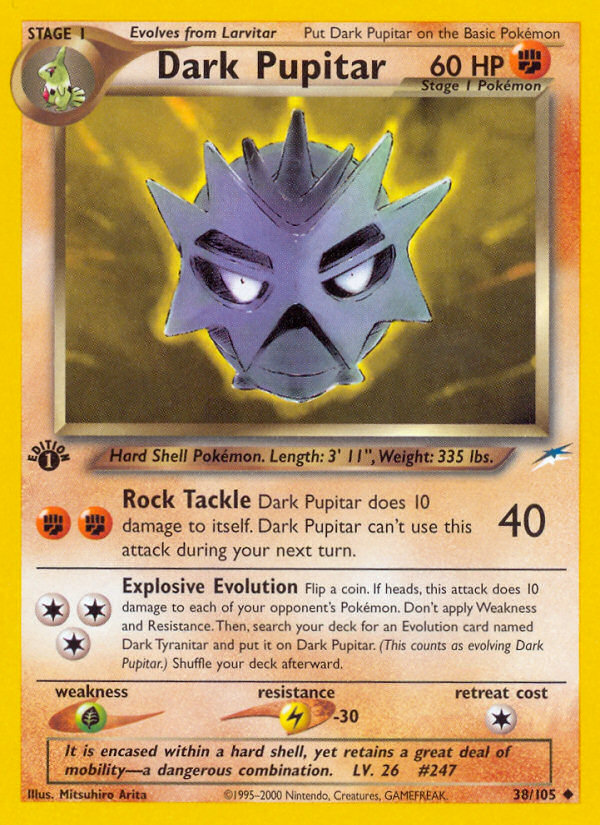 Dark Pupitar (38/105) [Neo Destiny 1st Edition] | Odin's Place