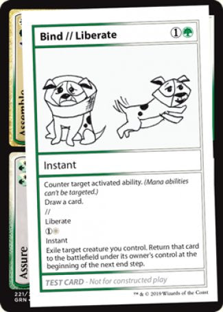 Bind // Liberate (2021 Edition) [Mystery Booster Playtest Cards] | Odin's Place