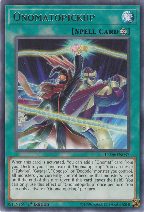 Onomatopickup [LED6-EN037] Rare | Odin's Place