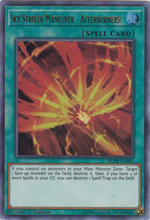 Sky Striker Maneuver - Afterburners! [BLHR-EN091] Ultra Rare | Odin's Place