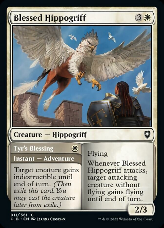 Blessed Hippogriff // Tyr's Blessing [Commander Legends: Battle for Baldur's Gate] | Odin's Place