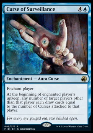 Curse of Surveillance (Promo Pack) [Innistrad: Midnight Hunt Promos] | Odin's Place