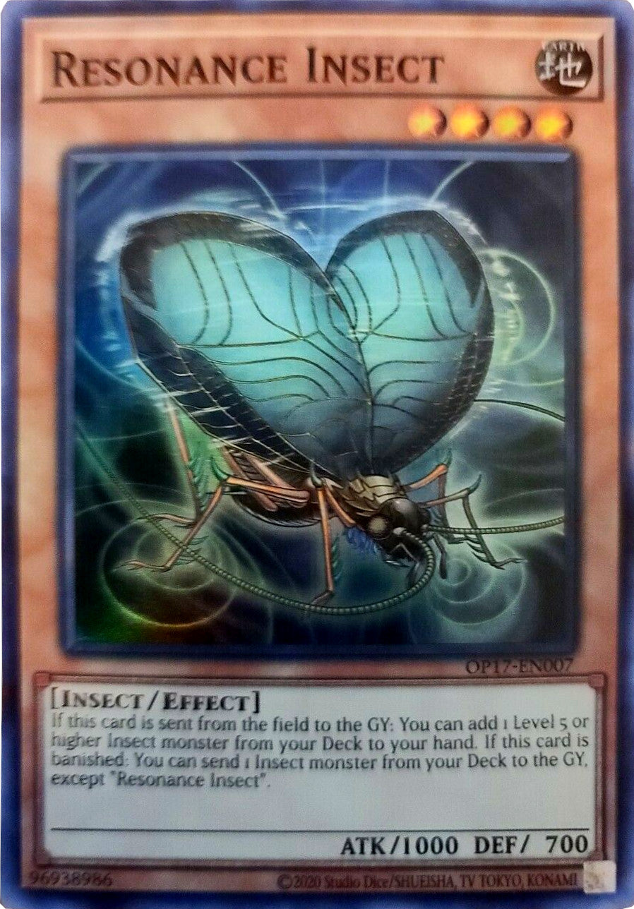 Resonance Insect [OP17-EN007] Super Rare | Odin's Place