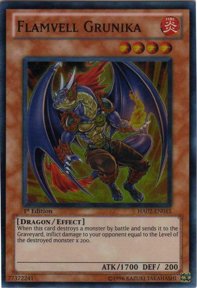 Flamvell Grunika [HA02-EN015] Super Rare | Odin's Place