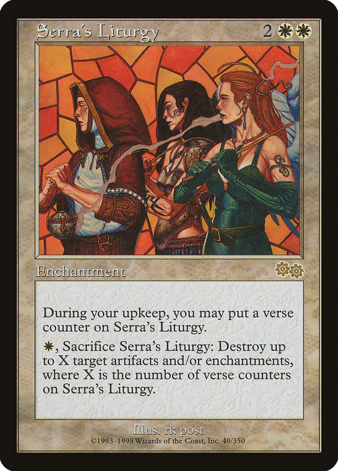 Serra's Liturgy (49) [Urza's Saga] | Odin's Place