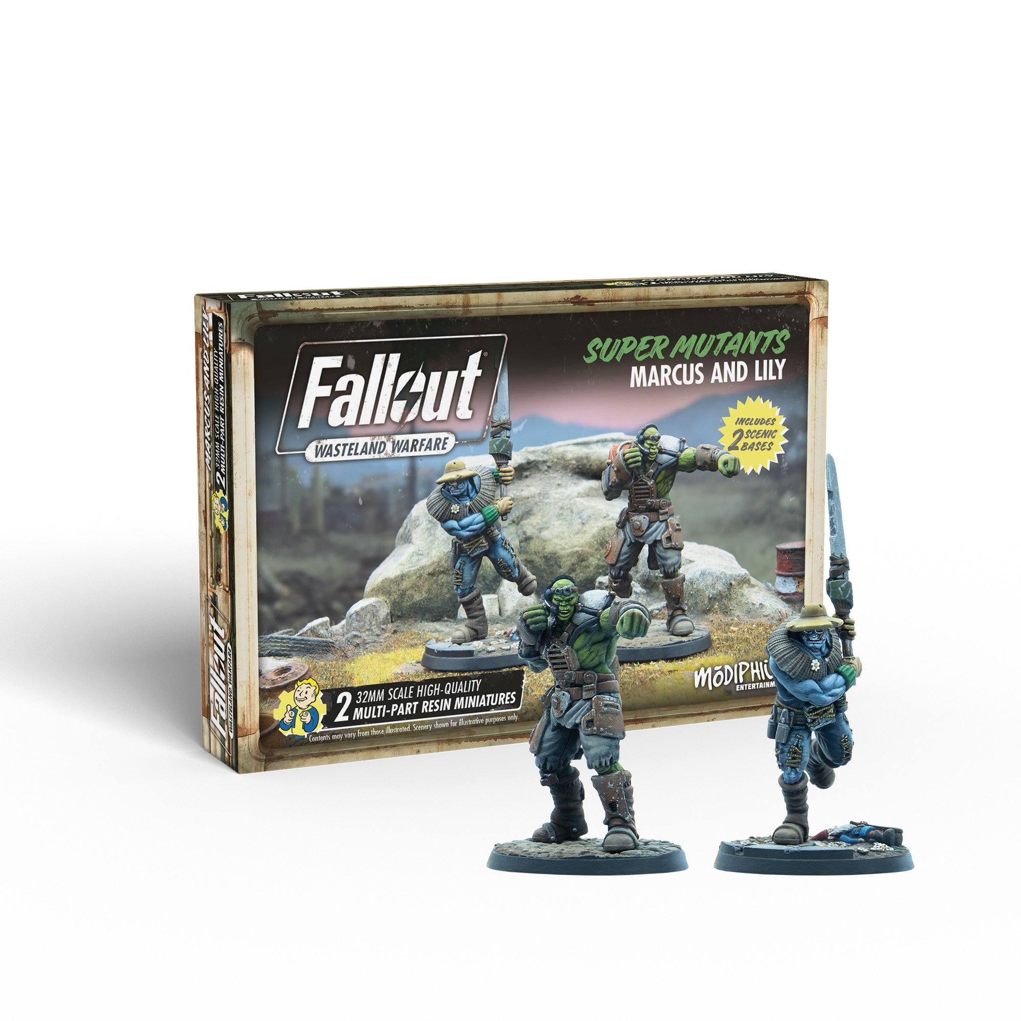 Fallout Wasteland Warfare: Super Mutants Marcus and Lily | Odin's Place