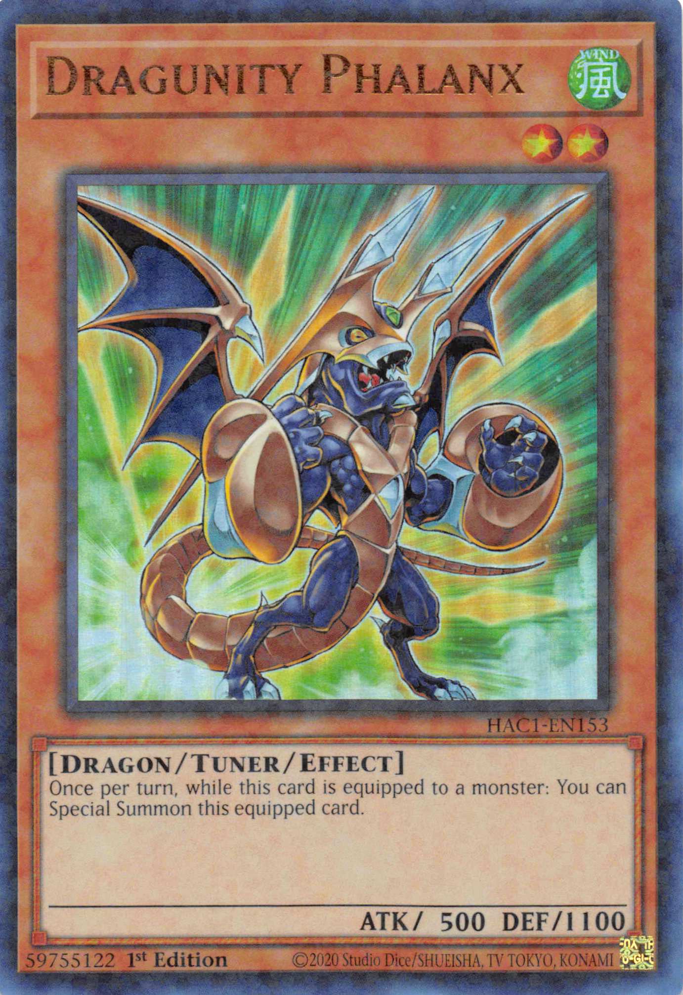Dragunity Phalanx (Duel Terminal) [HAC1-EN153] Parallel Rare | Odin's Place
