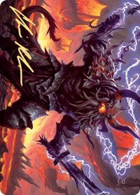 Kardur, Doomscourge Art Card (Gold-Stamped Signature) [Kaldheim Art Series] | Odin's Place