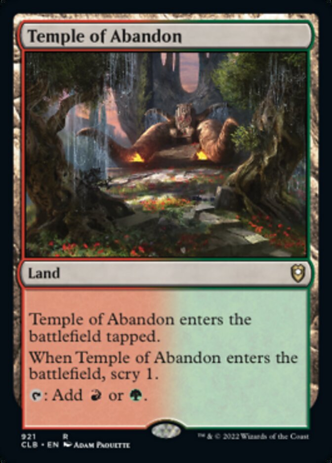 Temple of Abandon [Commander Legends: Battle for Baldur's Gate] | Odin's Place