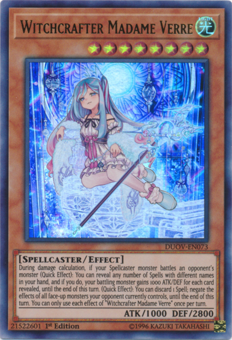 Witchcrafter Madame Verre [DUOV-EN073] Ultra Rare | Odin's Place