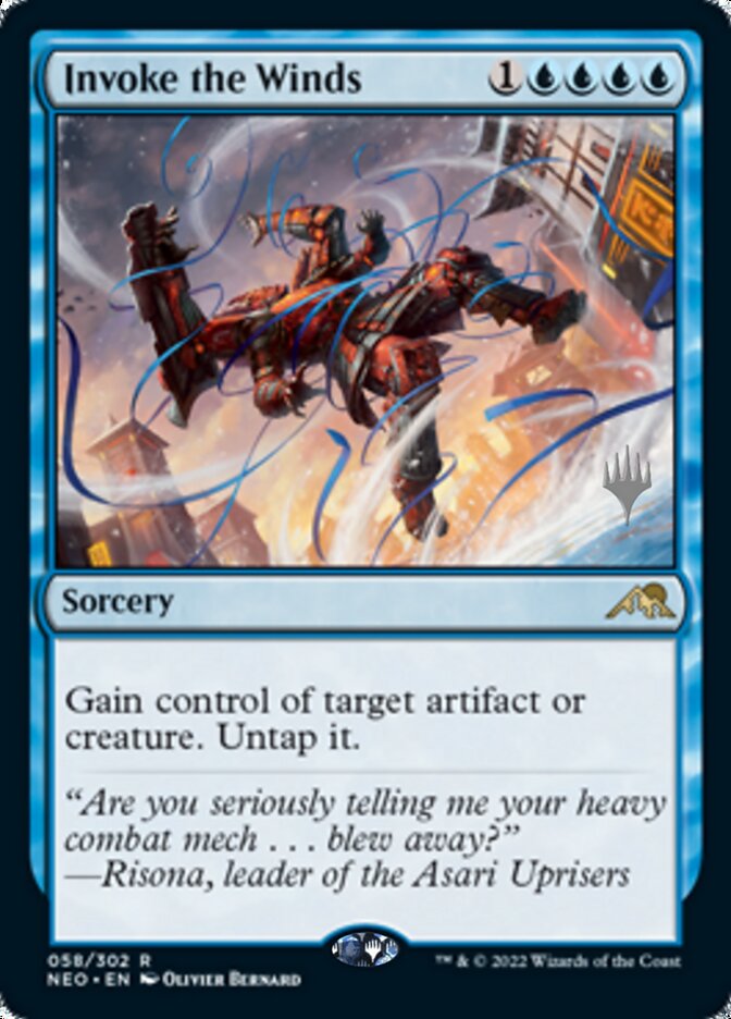 Invoke the Winds (Promo Pack) [Kamigawa: Neon Dynasty Promos] | Odin's Place