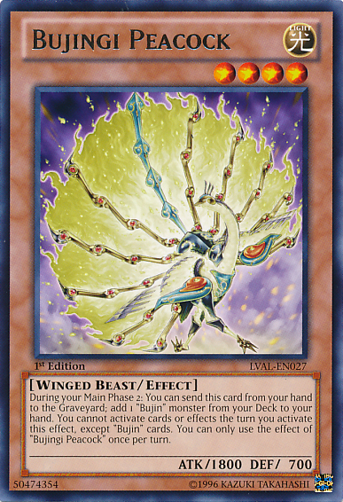 Bujingi Peacock [LVAL-EN027] Rare | Odin's Place