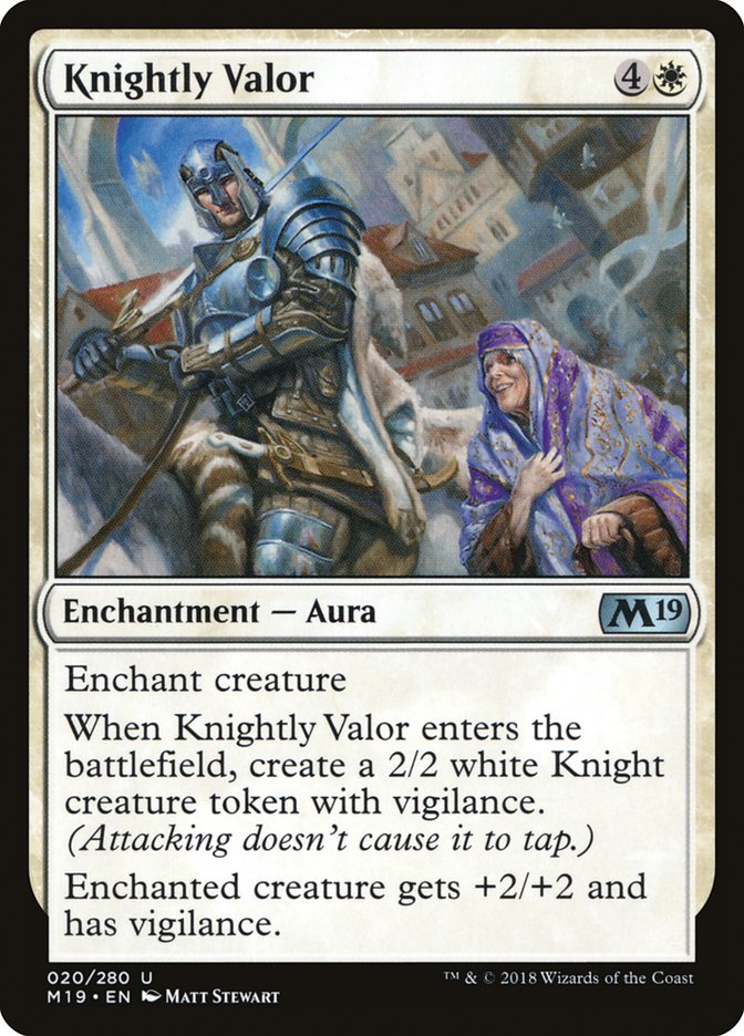 Knightly Valor (20) [Core Set 2019] | Odin's Place