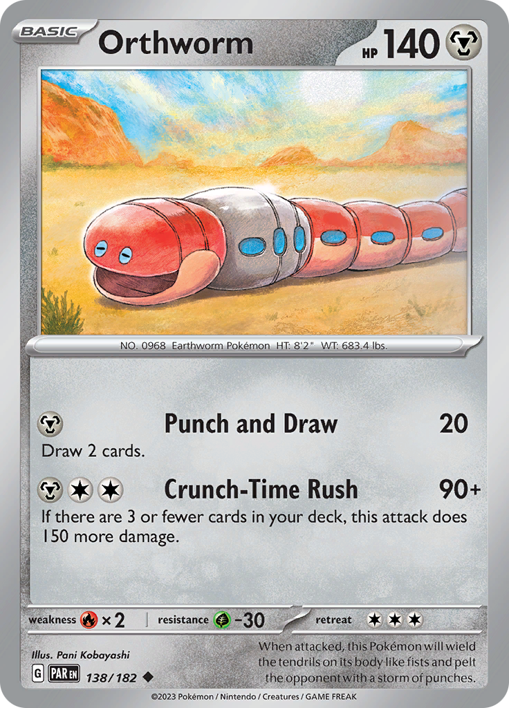 Orthworm (138/182) [Scarlet & Violet: Paradox Rift] | Odin's Place