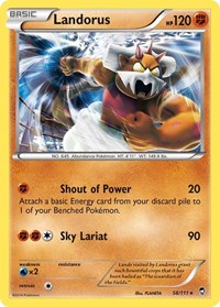 Landorus (58/111) (Theme Deck Exclusive) [XY: Furious Fists] | Odin's Place