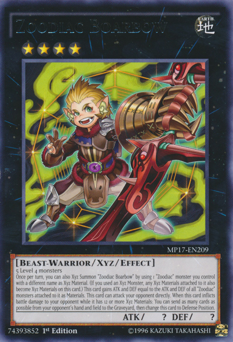 Zoodiac Boarbow [MP17-EN209] Rare | Odin's Place