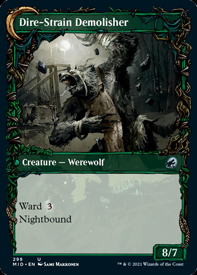 Burly Breaker // Dire-Strain Demolisher (Showcase Equinox) [Innistrad: Midnight Hunt] | Odin's Place