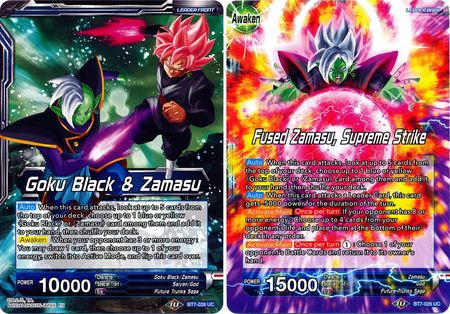 Goku Black & Zamasu // Fused Zamasu, Supreme Strike (BT7-026) [Assault of the Saiyans] | Odin's Place