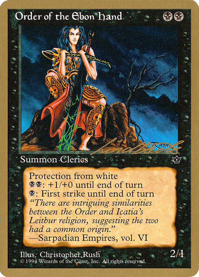 Order of the Ebon Hand (Rush) (Leon Lindback) [Pro Tour Collector Set] | Odin's Place