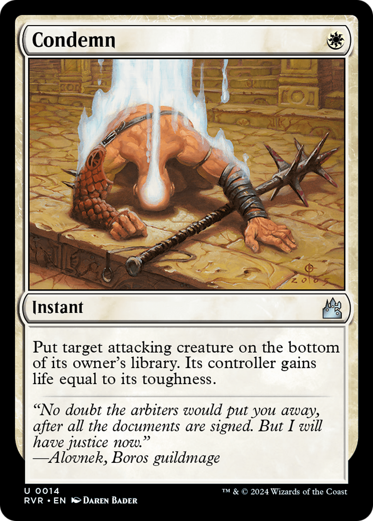 Condemn [Ravnica Remastered] | Odin's Place