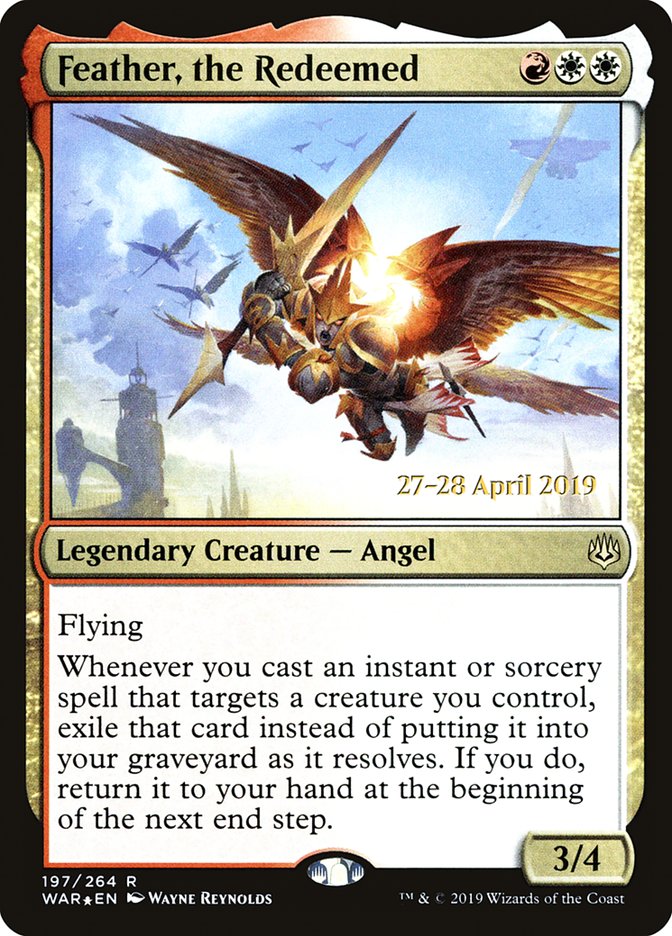 Feather, the Redeemed (197) [War of the Spark Prerelease Promos] | Odin's Place