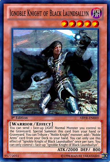 Ignoble Knight of Black Laundsallyn [ABYR-EN000] Super Rare | Odin's Place