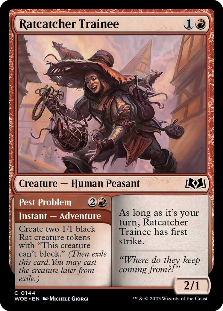 Ratcatcher Trainee // Pest Problem [Wilds of Eldraine] | Odin's Place