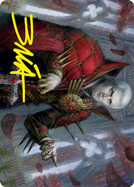 Edgar, Charmed Groom 1 Art Card (Gold-Stamped Signature) [Innistrad: Crimson Vow Art Series] | Odin's Place