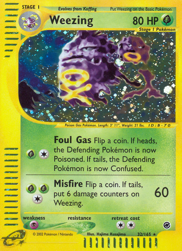 Weezing (32/165) [Expedition: Base Set] | Odin's Place
