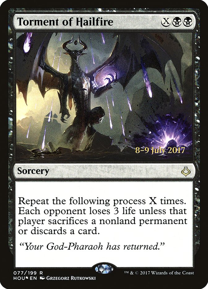 Torment of Hailfire (77) [Hour of Devastation Prerelease Promos] | Odin's Place