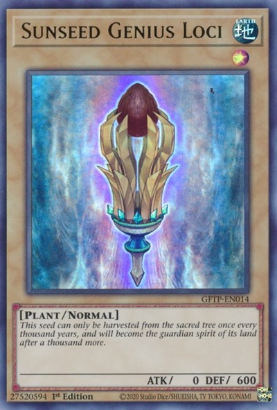Sunseed Genius Loci [GFTP-EN014] Ultra Rare | Odin's Place
