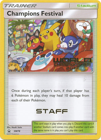 Champions Festival (SM78) (2017 Staff) [Sun & Moon: Black Star Promos] | Odin's Place