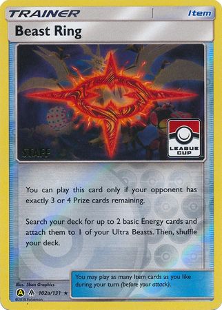Beast Ring (102a/131) (League Promo Staff) [Sun & Moon: Forbidden Light] | Odin's Place