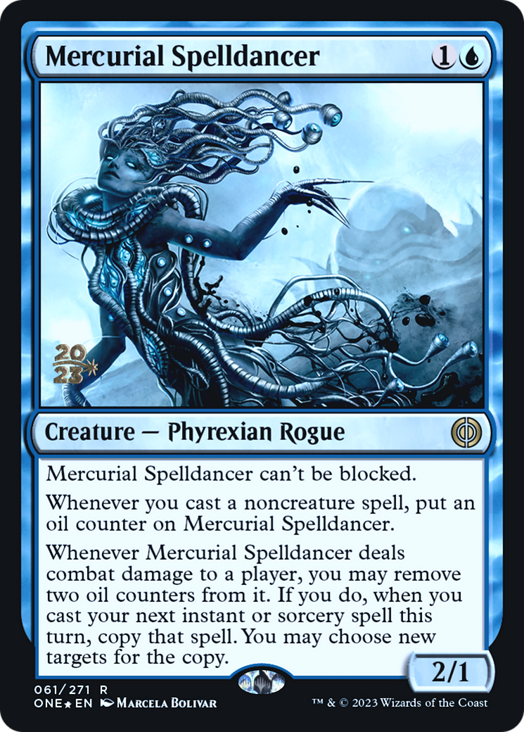 Mercurial Spelldancer [Phyrexia: All Will Be One Prerelease Promos] | Odin's Place