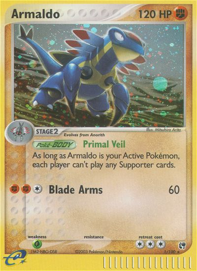 Armaldo (1/100) [EX: Sandstorm] | Odin's Place