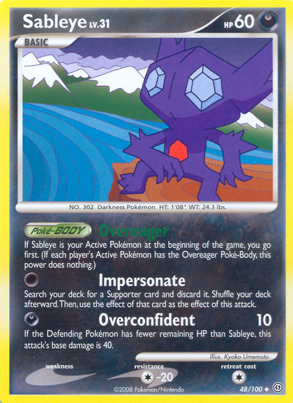 Sableye (48/100) [Diamond & Pearl: Stormfront] | Odin's Place