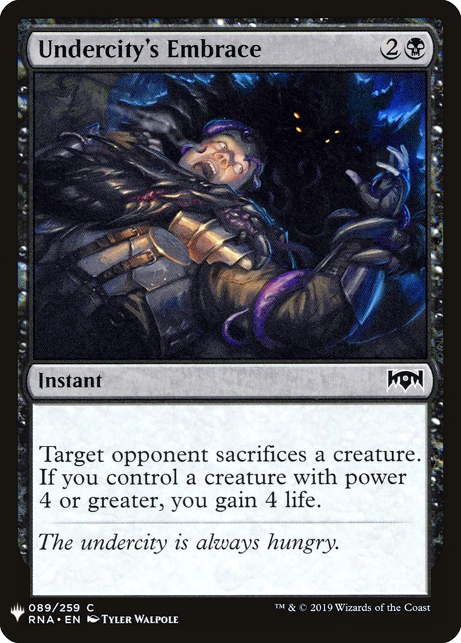 Undercity's Embrace [Mystery Booster] | Odin's Place
