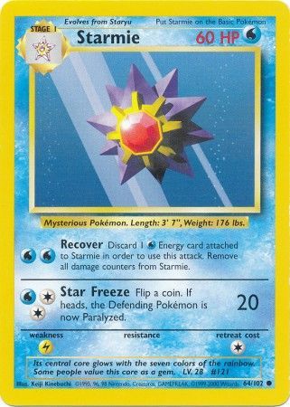 Starmie (64/102) [Base Set Unlimited] | Odin's Place
