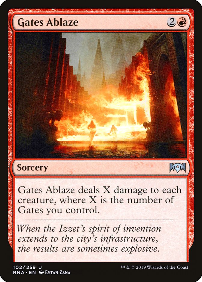 Gates Ablaze (102) [Ravnica Allegiance] | Odin's Place